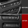 Interior Accessories For Mazda 3 M3 Axela - 2024 2025 Carbon Fiber Head Light Lamp Adjustment Switch Panel Cover Trim