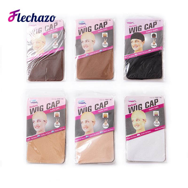 Comfy Wig Caps Hair Nets 1Pack 2Pieces Stocking Wig Cap For Halloween Wig Brown Black Wig Caps Fits Small Heads And Big Heads