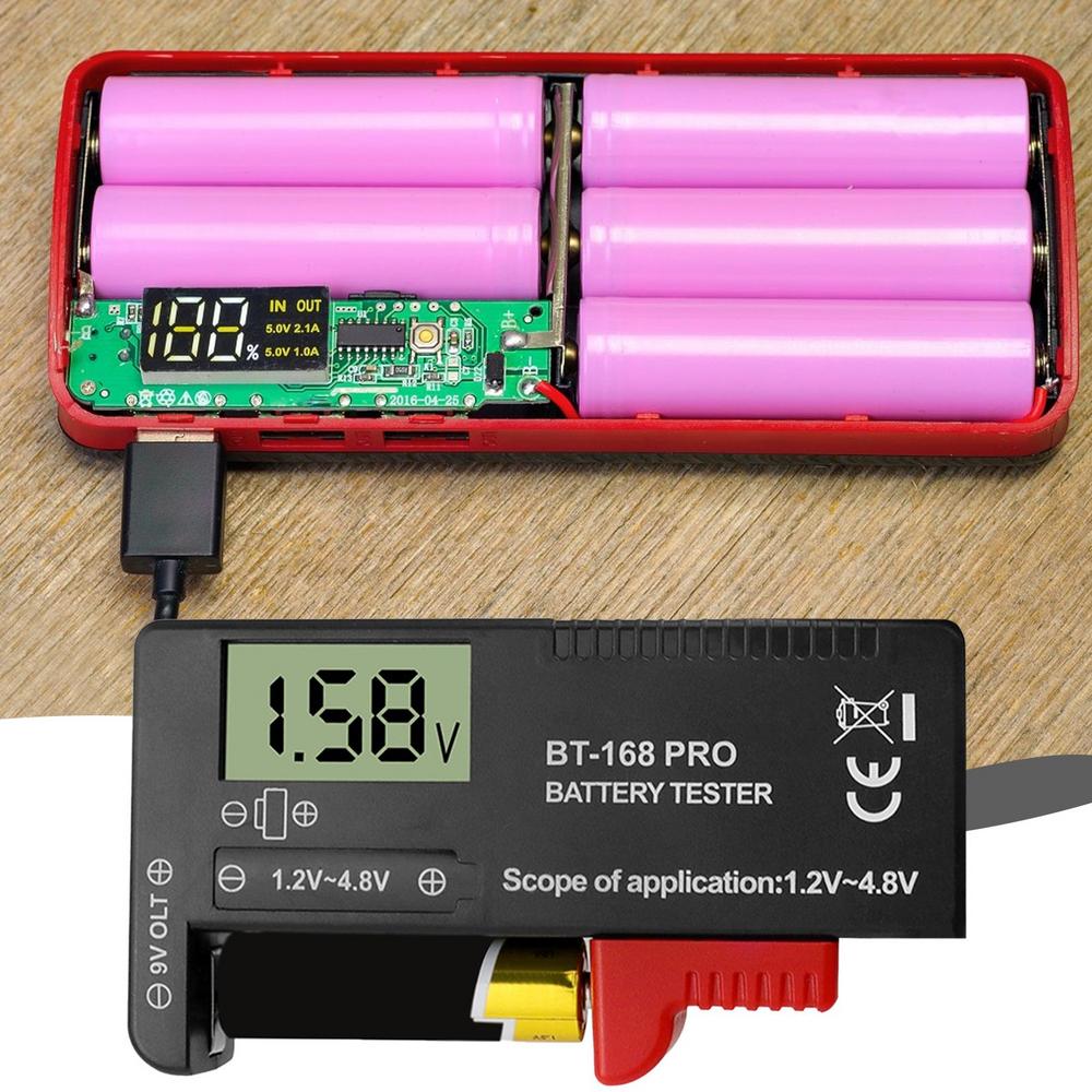Digital Battery Analyzer 1.2V Automotive Load Tester Digital Battery Tester Capacity Battery Checker Voltage Alternator Battery