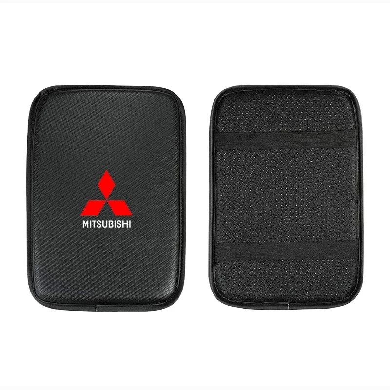Car Armrest Box Mats Leather Center Console Covers Interior for Mitsubishi Lancer Colt Pajero Sport Ex Evo ASX Center Hub Cap