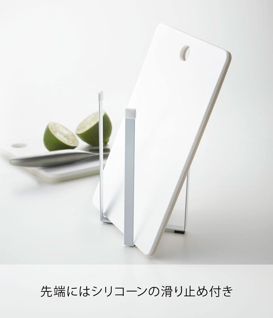 Yamazaki Jitsugyo Plastic Bag Eco Holder L White Approx. W15 x D14.5 x H22cm Tower Tabletop Trash Can Triangular Corner Drainer Slim Foldable 3180