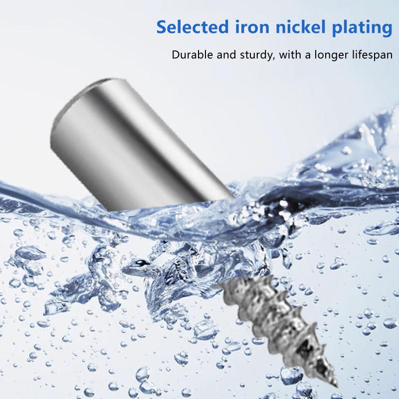 20/30Pcs Support Multifunction Fixed Cabinet Rack Nail Self-Tapping Integrated Screw Clapboard Holder Laminate Support Nail