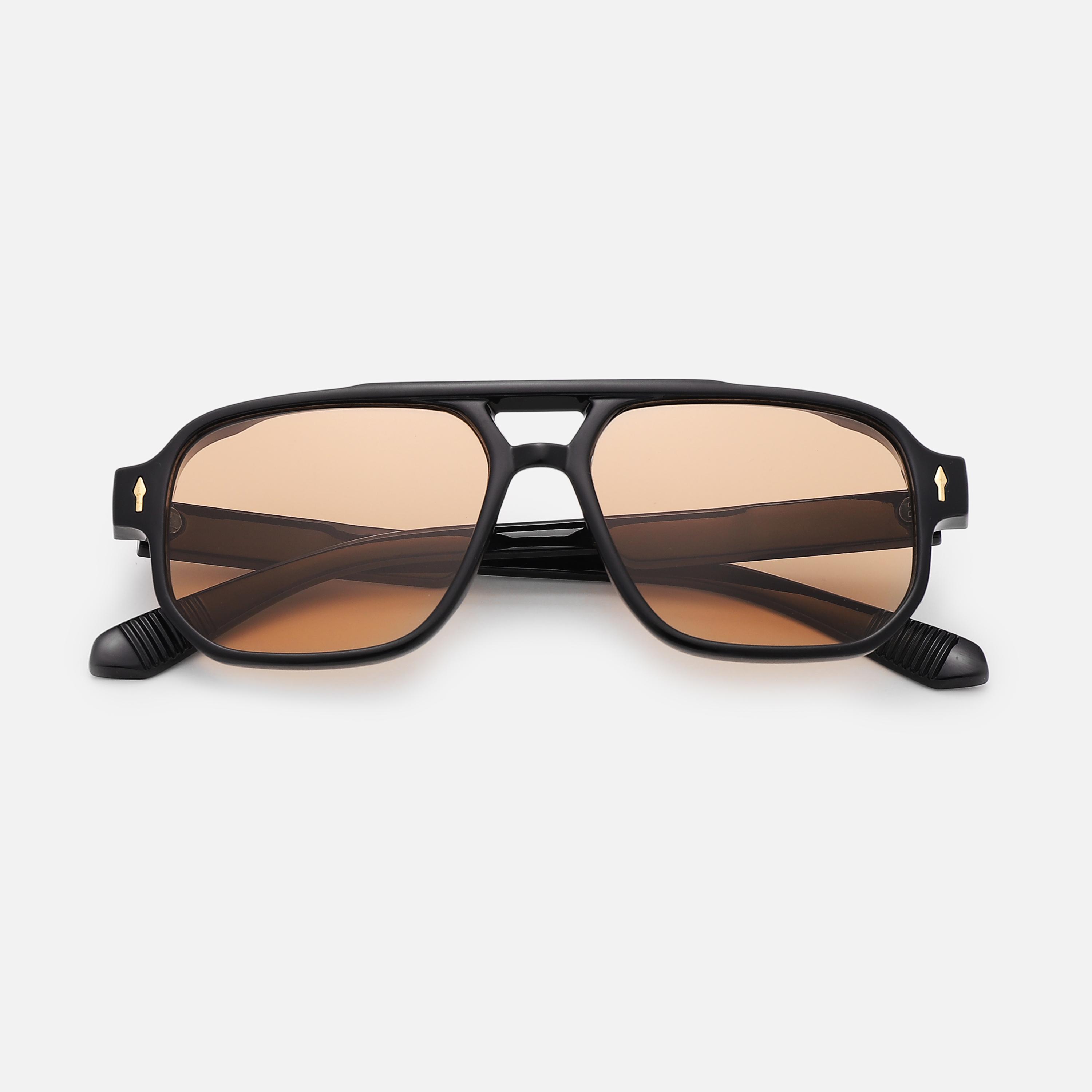 

New Fashion Square Women Men Sunglasses Retro Rivets Women Brand Designer Shades UV400 Sun Glasses Shades чорний коричневого кольору