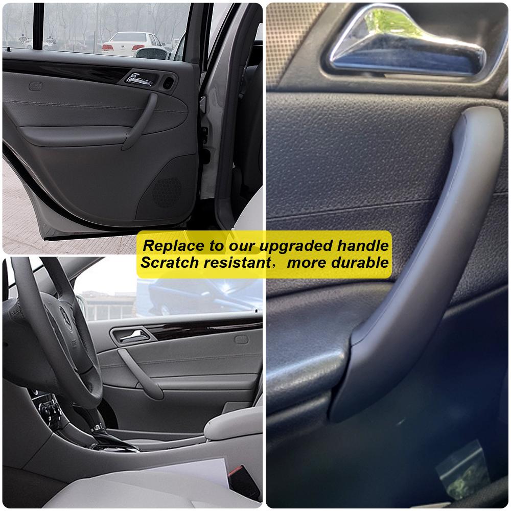 For Mercedes Benz C-Class W203 Inner Door Pull Handle Cover Interior Accessories Handles Front Rear Black Beige Grey 2038101551
