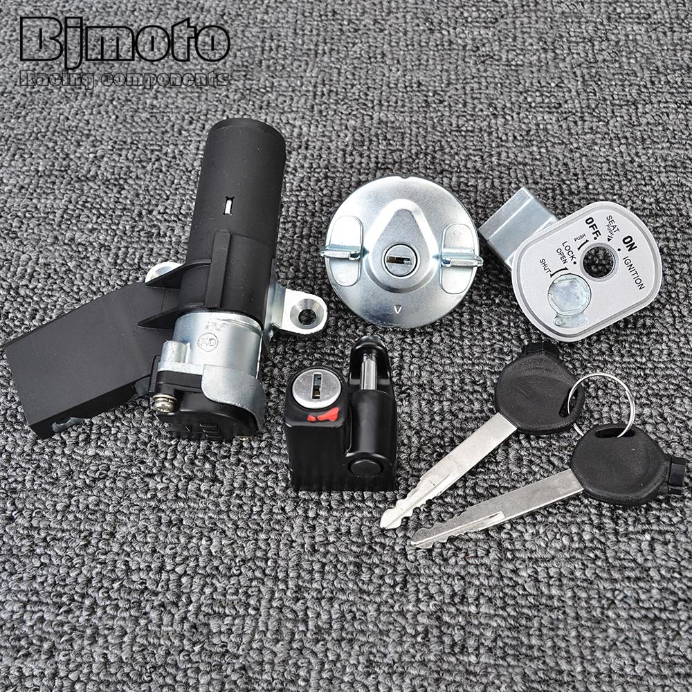 NPS 50 Fuel Gas Cap Ignition Switch Seat Lock Key For Honda NPS50 Ruckus 2003-2005 / NPS50 Ruckus 50 2006-2017 35014-GEZ-Y21