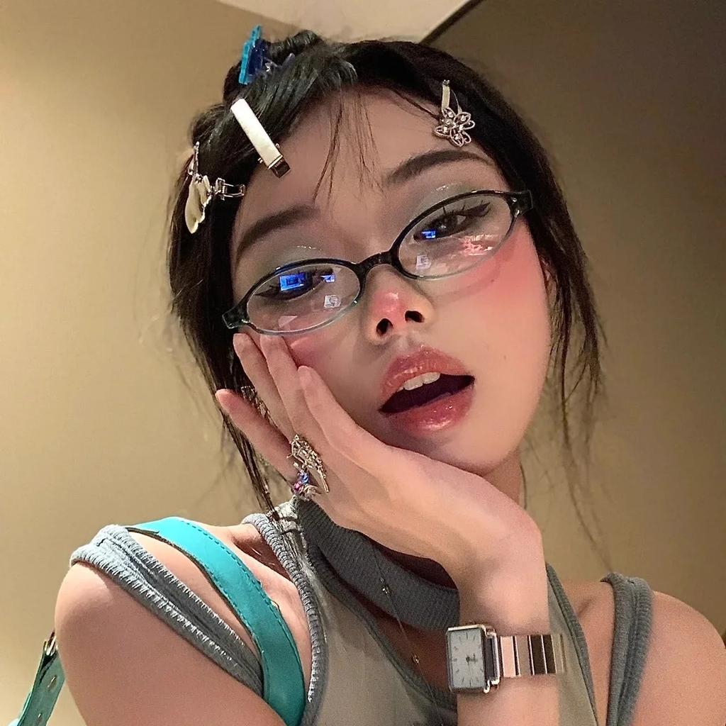 Vintage Oval Small Frame AntiBlue Light Nearsighted Eyewear Finished Ladies Myopia Glasses Prescription Minus Diopter Eyeglasses