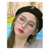 Vision Care Tide Frame Anti-blue Glasses Anti-radiation Office Glasses Computer Goggles Men and Women Korean Metal Frame Glass
