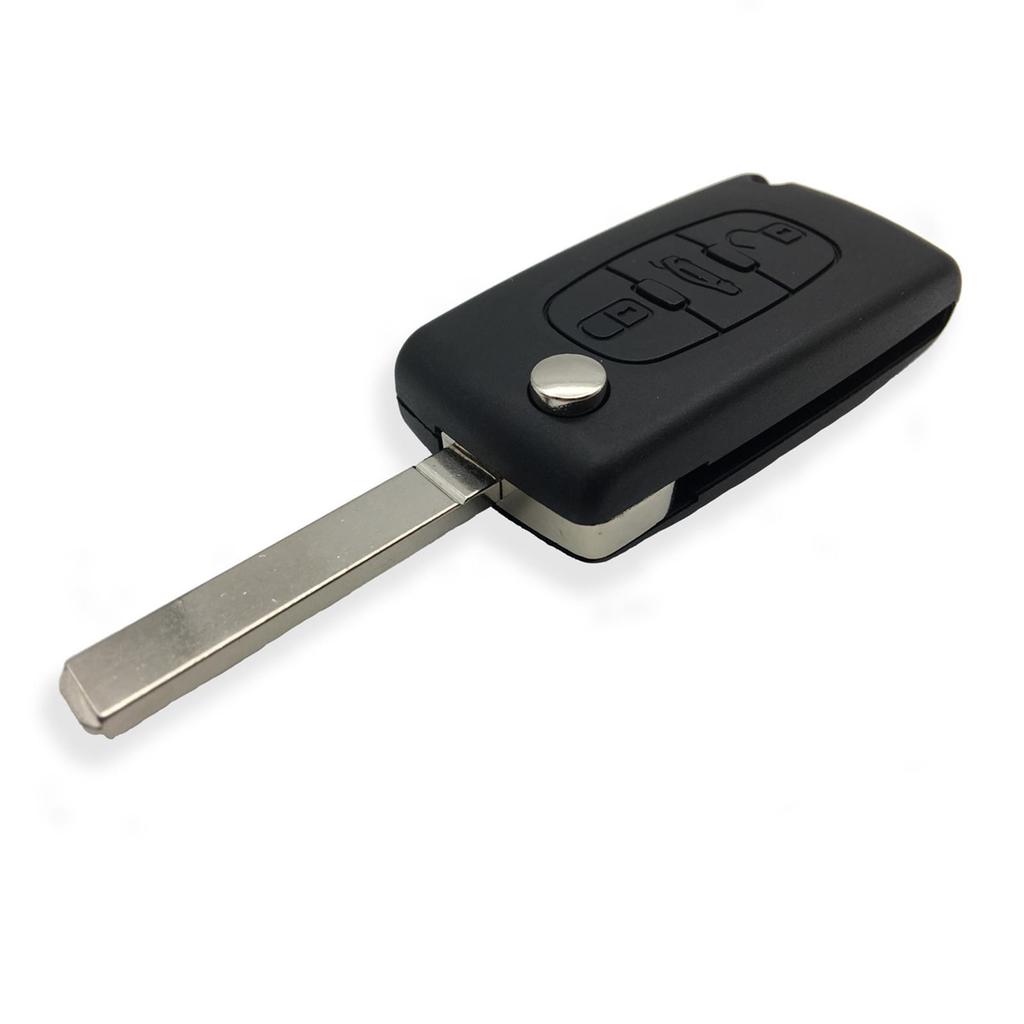 Peugeot 3-Button Folding Car Key with Trunk, 433 MHz Frequency, 7961 Chip