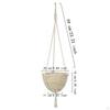 Hanging Planter Basket Plant Container Holder Hanger Woven Flower Pot for Balcony Porch