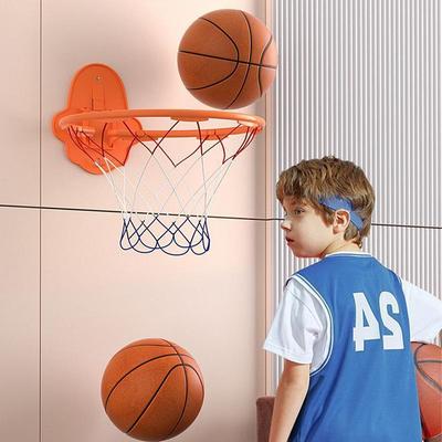 Vnitřní basketbalový koš 32cm Driblovací Tichý Basketbalový Tréninkový Koš Bezhlučné Odskakování Skládací Nástěnný Venkovní Hračky