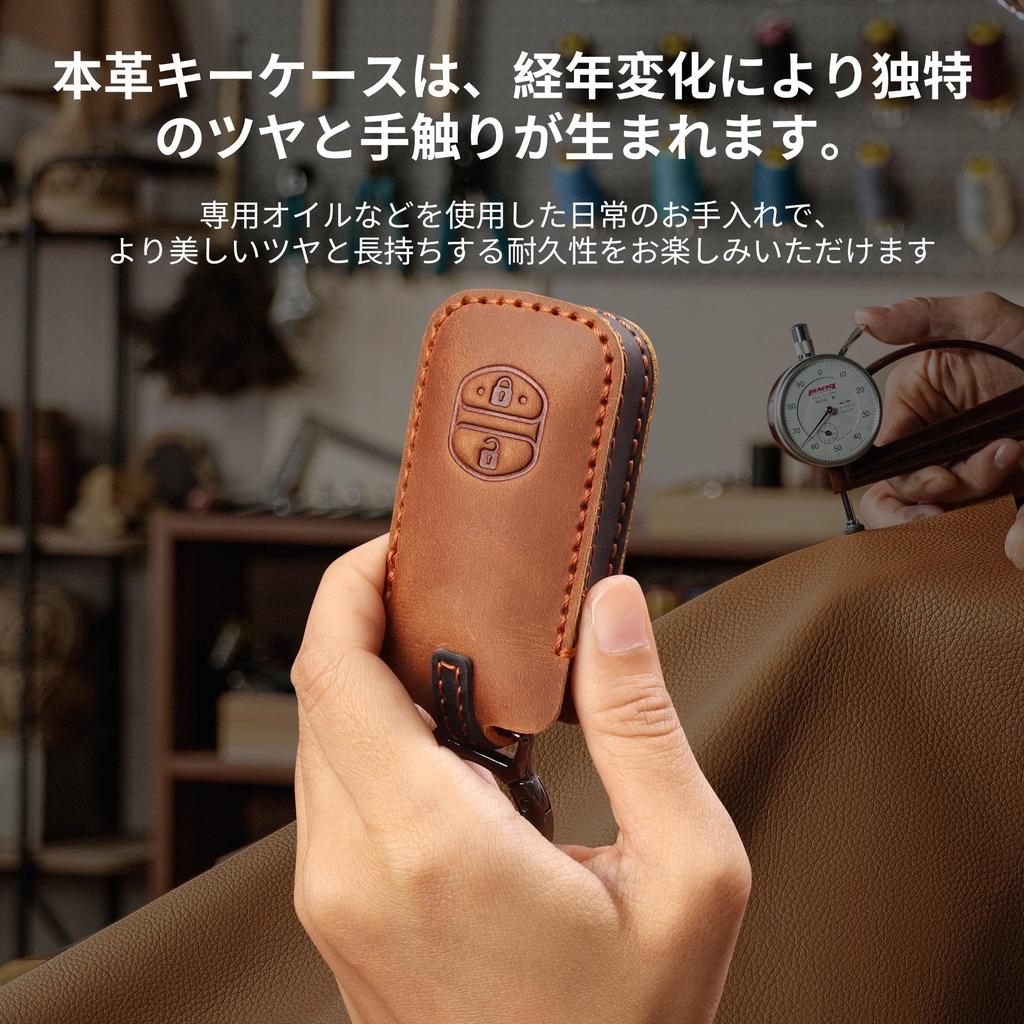 [PIMOHI] Prius Key Case 30 Series Genuine Leather Aqua Key