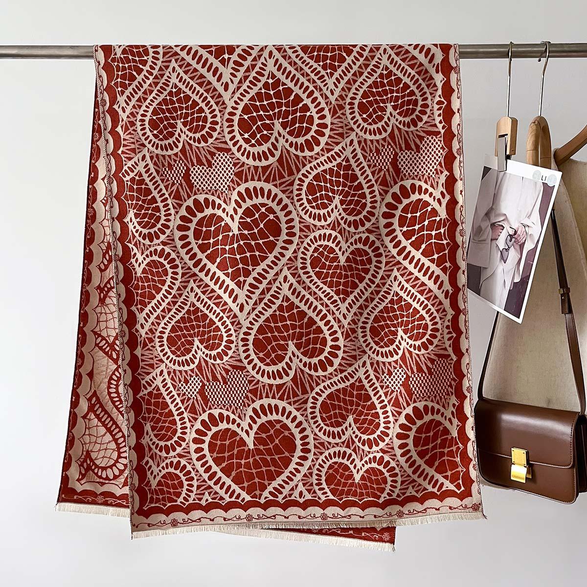 

Осенне-зимний теплый шарф Love, женский зимний элегантный шарф, осенне-зимняя шаль 66*186cm