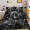Beauty Skull Printed Comforter Cover Set Twin Size Polyester Bedspreads Man Fashion Design Duvet Cover Set
