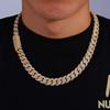 Fashion Hip Hop 5A+ CZ Stone Bling Iced Out 13mm Cuban Link Chain Necklace for Men Rapper Jewelry