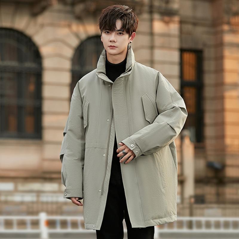 Зимняя куртка-пуховик мужская новая модная брендовая утолщенная подростковая студенческая — фото 6