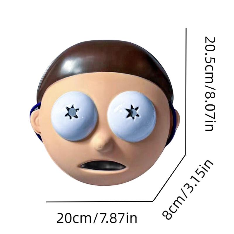 Lustige Rick-und-Morty-Professor-PVC-Maske für Halloween-Cosplay