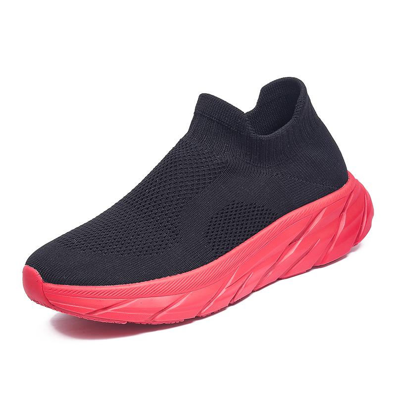 Sapatos Casuais de Moda para Casal Fly-woven Respiráveis Sapatos Esportivos de Corrida Masculinos e Femininos Sola Grossa Antiderrapante Tênis Leves Masculinos