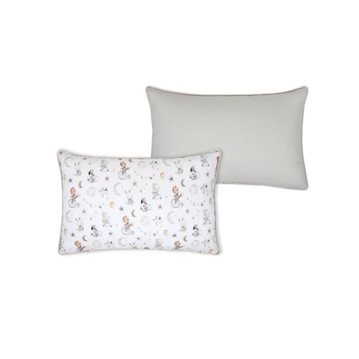 Coussin - Animaux du cirque - 30 x 45 cm - 100% Coton - Oeko-Tex® - Entretien facile