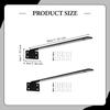 Staffe Decorative in Metallo per Mensole Supporto a Parete Robusto Invisibile Facile