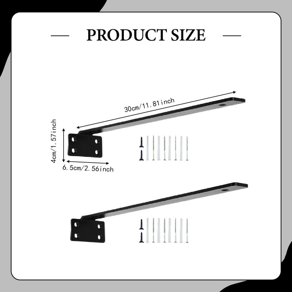 Staffe Decorative in Metallo per Mensole Supporto a Parete Robusto Invisibile Facile