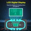Fully Automatic Battery Charger 12V 10A 180W Digital Display Battery Charger Pulse Repair For Car Motorcycle AGM GEL Wet