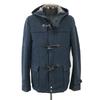 MEN'S BIGI Short Duffle Coat Outerwear Size 4 L-XL Navy Coat Jacket Jumper