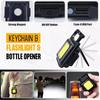 Multifunction Mini COB Keychain Light USB Rechargeable Emergency Lamps Magnetic Repair Work Outdoor Camping Flashlight