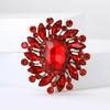 Chic Retro Legierung Strass Glas Brosche für Frauen
