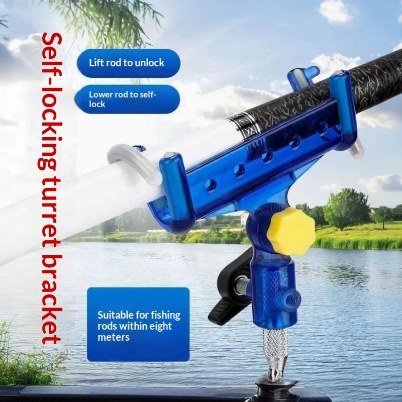 Fishing Rod Holder 360° Adjustable Foldable Stand with Ground Spike 1 Set for Fishing Gifts Angler Accessories
