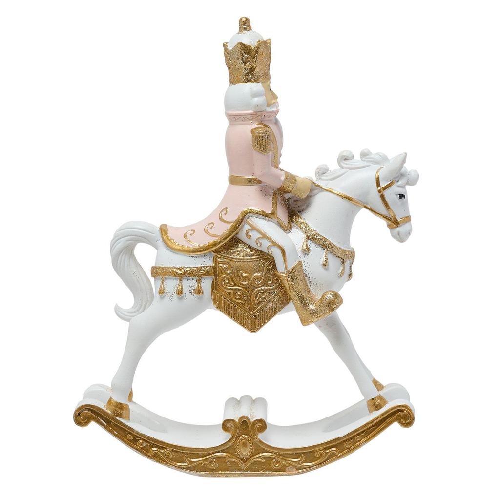 Pink Nutcracker On A Rocking Horse