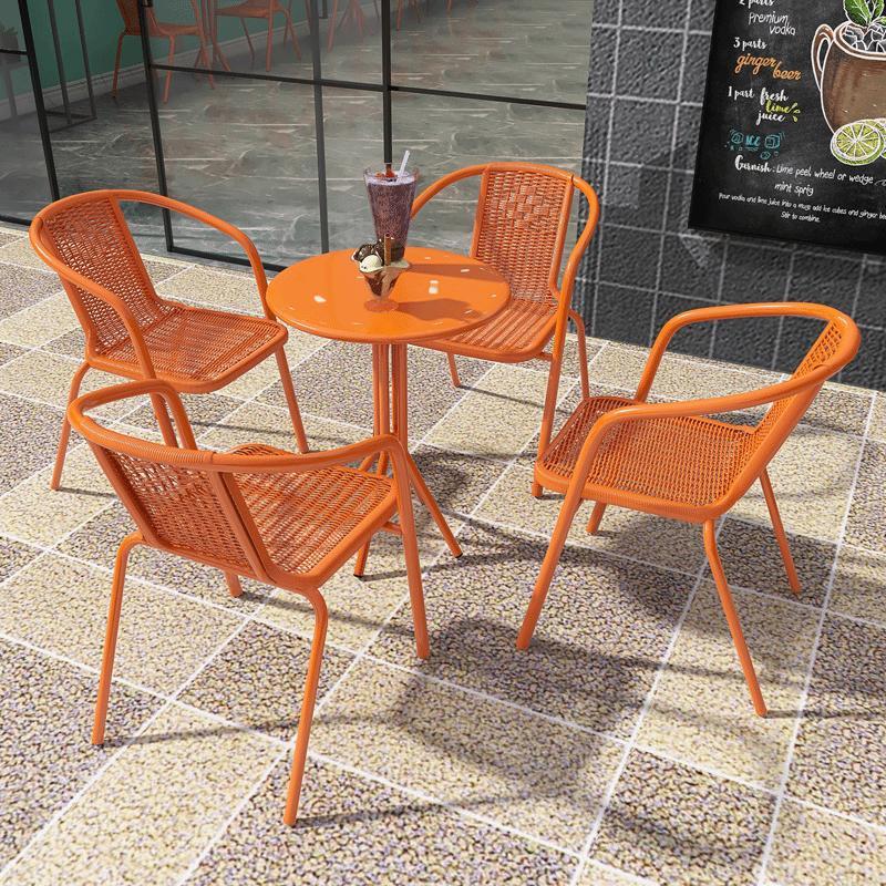 European Style Outdoor Cafe Milk Tea Table and Chair Set