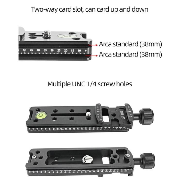 Camera Quick Release Plate Adapter Camera Clamp Self-contained Precise Scale