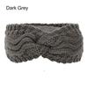 Fashion Hair Accessories Knotted Stretch Turban Ear Warmer Knitted Headbands for Women Hair Bands