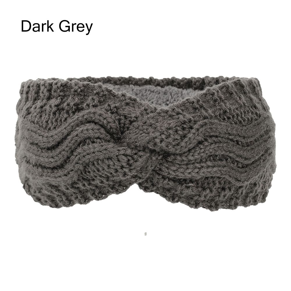 Winter Soft Knotted Stretch Turban Knitted Headbands for Women Hair Bands Ear Warmer