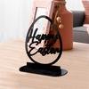 Easter Bunny Decorations Spring Home Decor Hollow Out Acrylic Standing Rabbit Egg Figurine Statue Ornaments Party Gifts