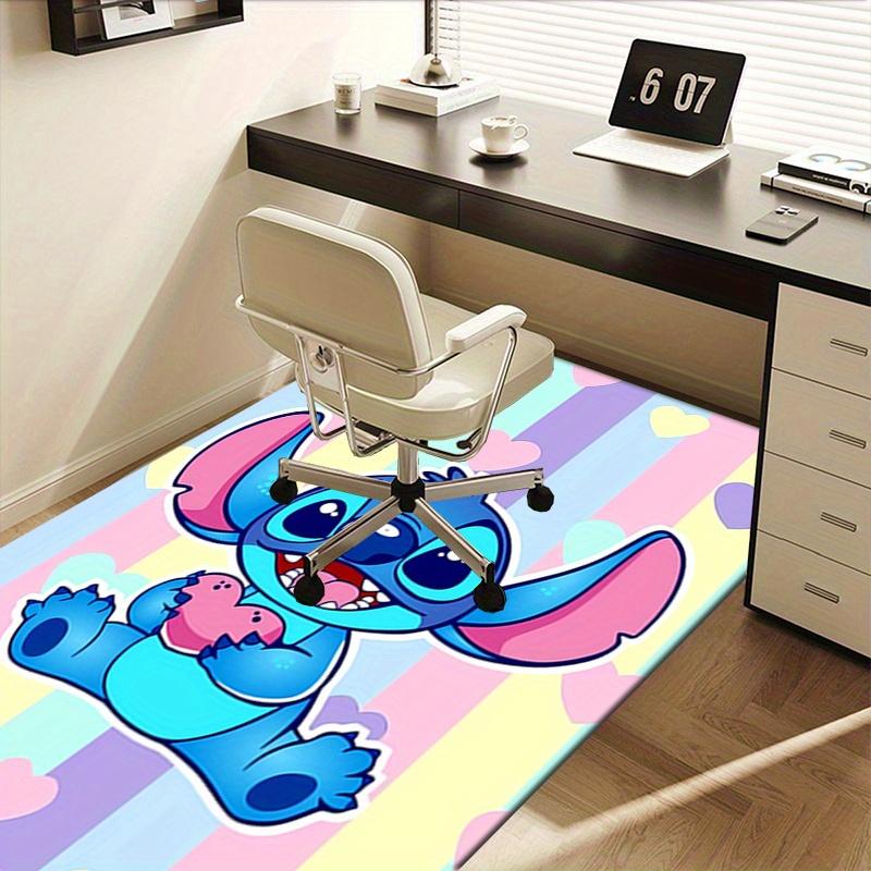 Office Rug Stitch, Hearts theme 3D Printed Anti-Slip Rug-Machine Washable for Living Room