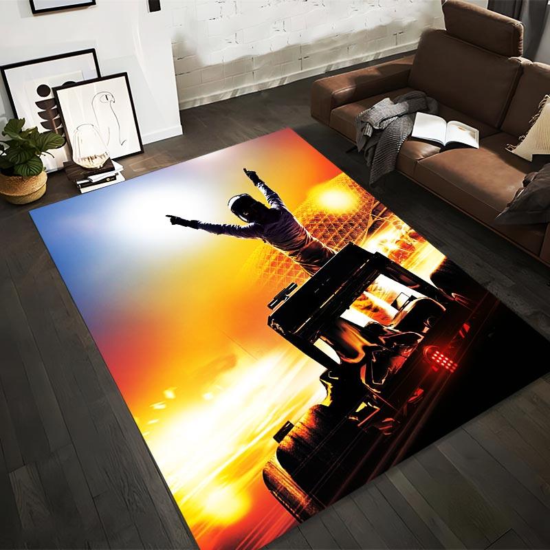 

Racing Champion Celebration Print Carpet with Formula Car and Dynamic Sunset Scene Suitable for use as an anti-slip1 for1room and bedroom sofas 40x60cm( 15x23in )