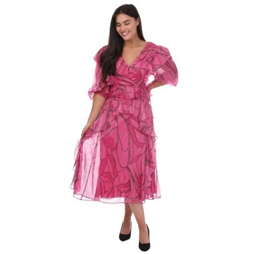 Ted Baker Womens/Ladies Victoir Printed Ruffles Pinafore Dress