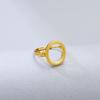 Handmade 925 Sterling Silver Gold-Plated Adjustable Ring Blank – Exquisite Light Luxury Design (10x12)