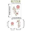 3 Sheets Flowers Switch Wall Sticker PVC Removable Waterproof Sticker For Bedroom Bathroom Living Room Home Decoration Stickers