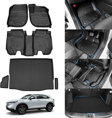 Jiooy Honda New Vezel RV Series Floor Mats Luggage Mats Set VEZEL RV3 RV4 RV5 RV6 3D Car Mat Waterproof Mat Car Trunk Mat High Edge Stain Resistant