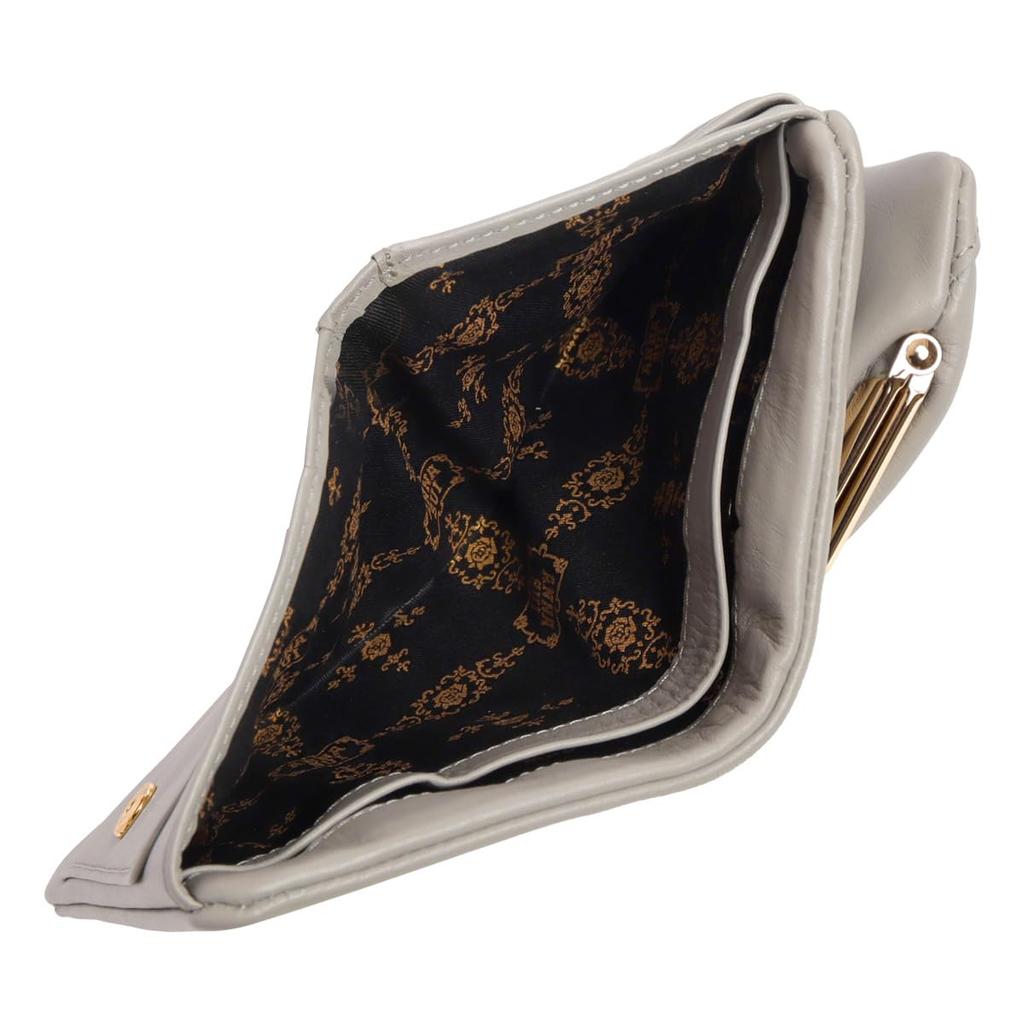 ANNASUI Women's Titi Soft Bifold Wallet with Clasp Closure, Gray, 318081. This cute mini wallet features a cat design.