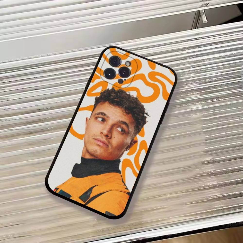 

Racer Lando N-Norris Phone Case For iPhone 17,16,15,14,13,12,11 Plus,Pro Max,XS,Soft Silicone Black Cover iPhone14Plus