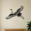 Elegant Crane Metal Wall Art Sculpture with Resistant Coating for Living Room Garden Zoo Corner Decor Holiday Gift