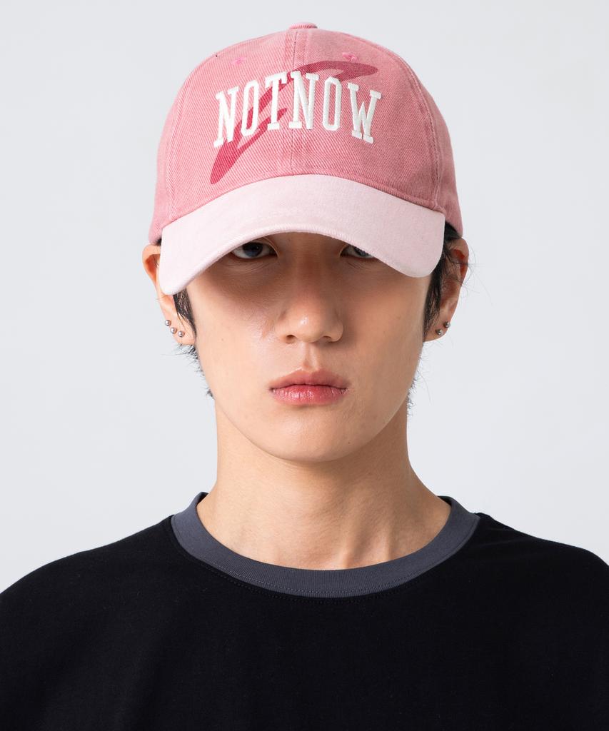 GLACK Gc059 Notnow Color Block Washed Cotton Ball Cap (Pink)