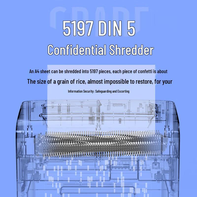 Deli 9914 High-Security Automatic Commercial Shredder CN plug (adapter included)