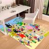 1pc Barbapapa1 Print Area Rug - Soft, Washable Non-Slip Indoor Mat for Office Chairs, Living Room, Home Office Decorative Rug
