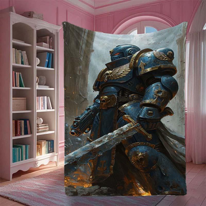 Dicke gepanzerte Ritter-Decke - Weich und bequem - Geeignet zum Warmhalten im Winter und ein ideales Geschenk für Gaming-Enthusiasten
