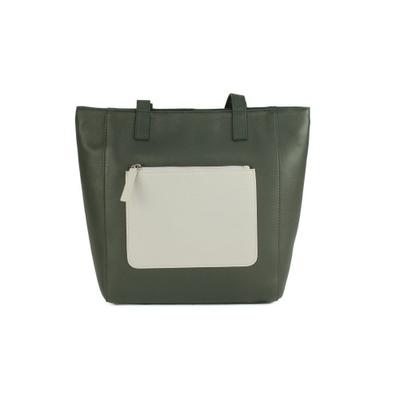 Womens/Ladies Polly Contrast Pocket Tote Bag