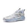 Anta Men's Shock Wave 5 Pro Basketball Shoes White Ice Blue Silver 112531133S-5